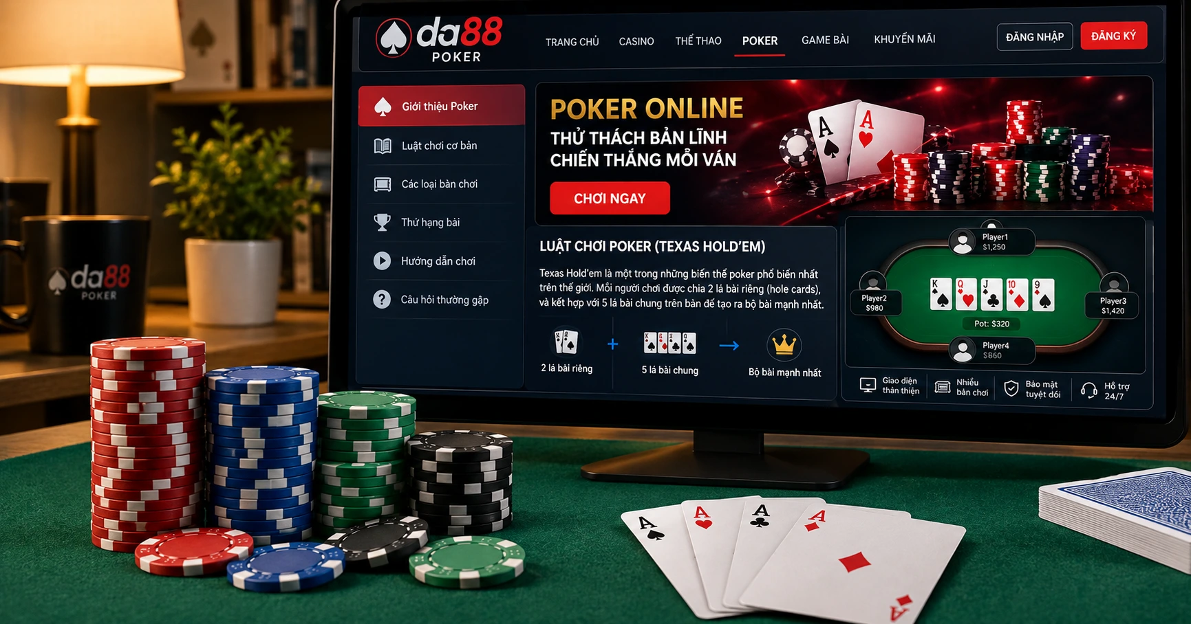 Luật chơi poker online da88 và hướng dẫn chi tiết cho người mới - image 3