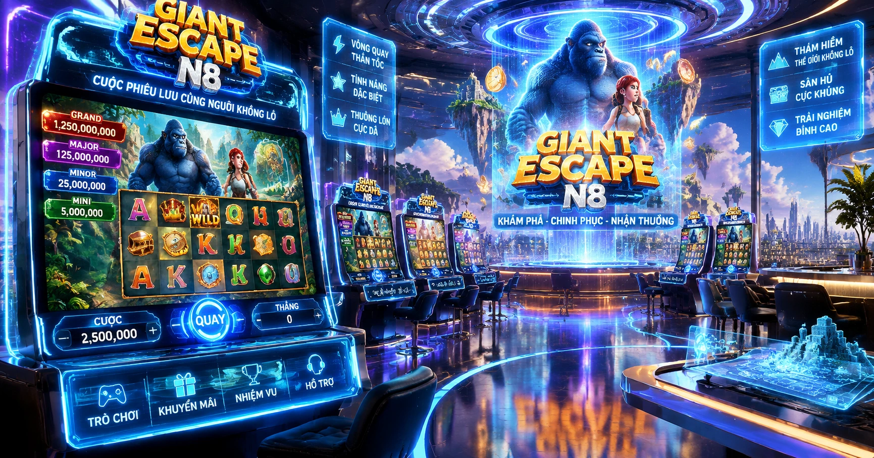 giant escape n8: Trò chơi máy đánh bạc hấp dẫn và xu hướng mới - image 3